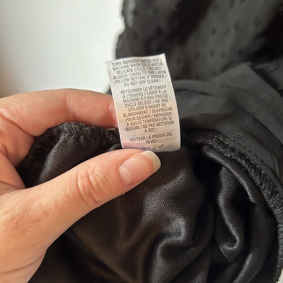 Ardene black swiss dot mini dress size M - Picture 6 of 8